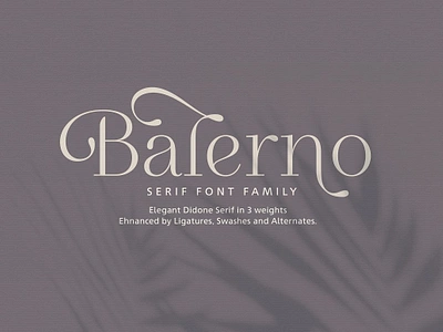 Balerno Serif Font Family 2020trend advertising alternate alternate beautiful balerno serif font family bodoni book brand branding calligraphy contemporary decorative delicate didone didot elegant fashion ios magazine opentype