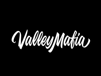 Valley Mafia calligraphy font lettering logo logotype typography vector