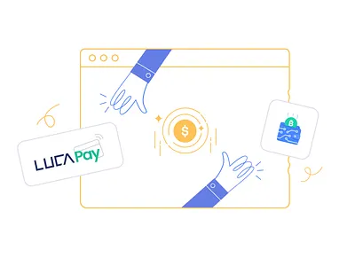 Fintech theme illustration accounting branding e invoicing illustration