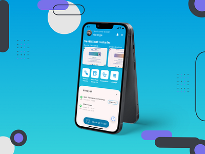 Peduli Lindungi Redesign app figma health mobile app mockup redesign shoots ui uiux ux