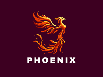 Phoenix Logo bird logo logo modern phoenix royal ui ux vector wing wisdom