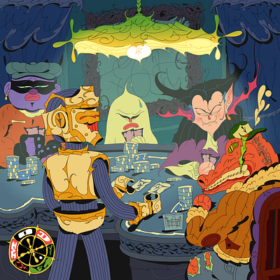 Monster Pastime character design cover art illustration