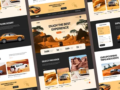 Co-Ride | SUV Adventure Desert Safari | Orbix Studio 4x4 animation branding desert design dubai graphic design illustration landing page logo minimal motion graphics orbixstudio ride suv ui uiux web design website