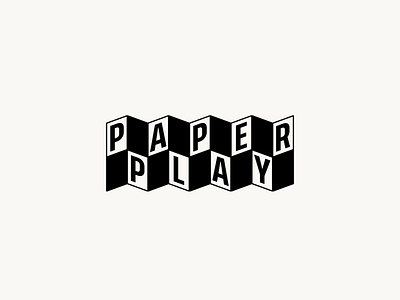 Paper Play branding concept graphic design identity logo logo design minimal minimal logo paper simple simple logo