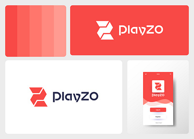 PlayZO logo design abstract abstract logo brand design brand identity branding branding design flat geometric design graphic design graphic designer logo logo design logotype minimal logo modern visual identity