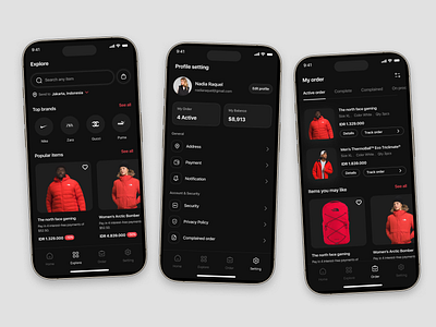 Shopppy | Mobile Marketplace app branding clothing app design fashion app graphic design marketplace mobile mobile setting online shop profile setting shop store ui uidesign ux web