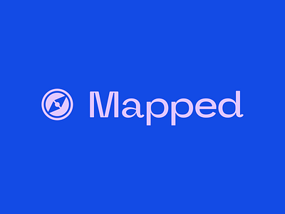 Mapped - Brand Identity brand brandidentity branding compass graphic design logo map mug purple royal blue visual identity