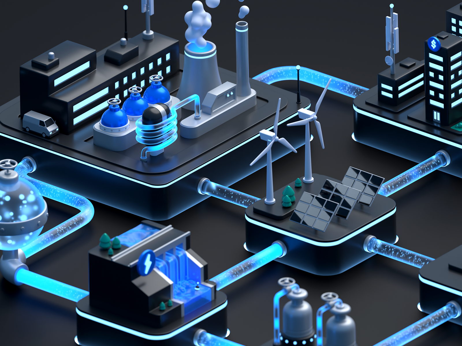 Telco Utilities illustration 3d 3d illustration design graphic design ui