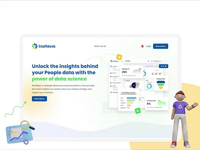 Staffdesk-Website Design video ui