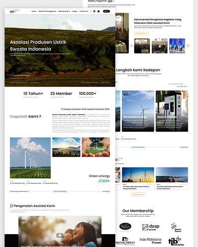 Company Profile & Asosiasi Website Design | APLSI Website 3d animation branding graphic design ui