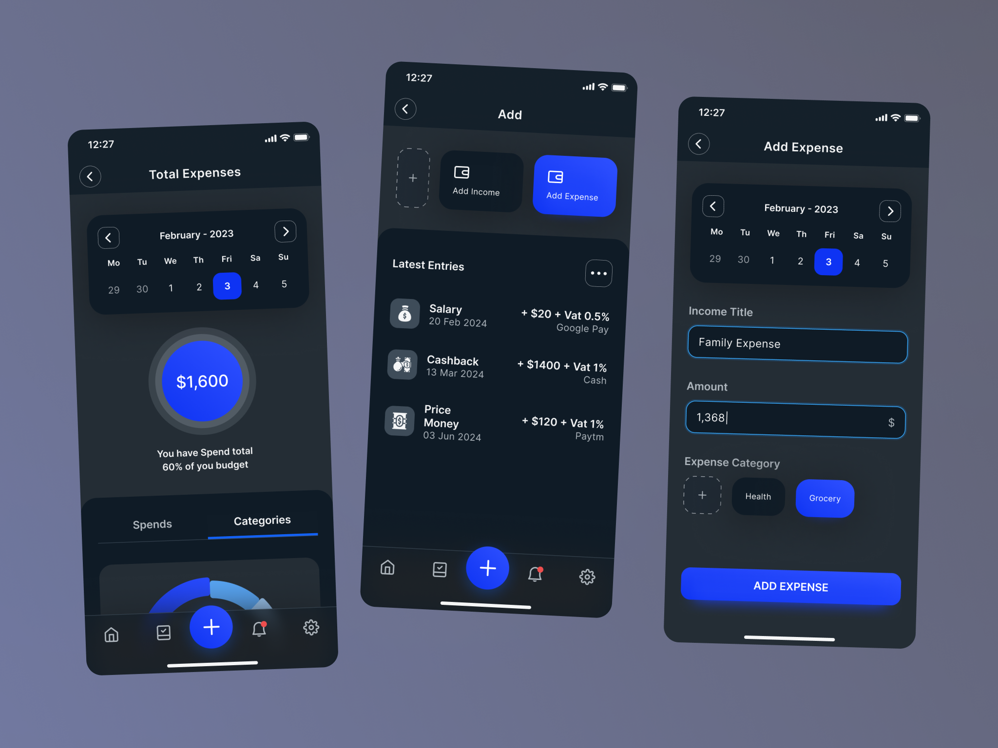 Expense Management App bill payment ui budget planner app budgeting app ui expense management expense tracker design finance app ui finance dashboard finance mobile app ui kit financial analytics ui financial goals app financial planning ui income expense app income tracker app investment tracking money management app money transfer ui personal finance ui savings tracker spending tracker ui wealth management ui