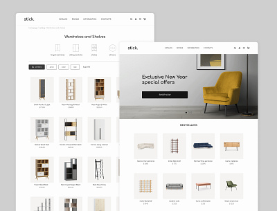 Stick - e-commerce, online furniture store furniture store online store order ui ux