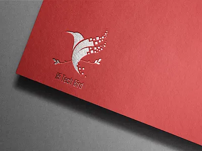 Hi Tech Bird Flying Logo Design branding design graphic graphic design illustration logo vector