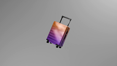 Trolley 2d animation 3d 3d animation animation bag blender cgi design graphic design inflate luggage motion motion design motion graphics simulation trolley