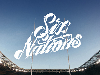 6 Nations Calligraphy 6 nations art direction artwork calligraphy design graphic design handdrawn lettering logo rugby sport type typography wordart wordmark