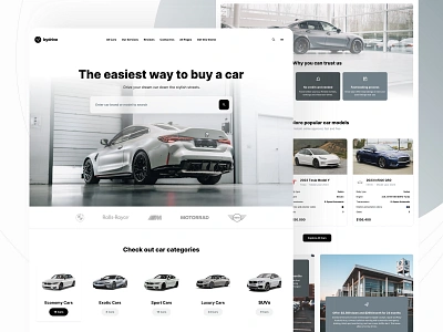 Car dealership and rentals landing page auto car dealer dealership figma framer inspiration landing landing page luxury cars nocode rent rental sketch template theme ui design vehicle website