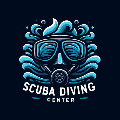 SCUBA DIVING GEARS branding graphic design logo