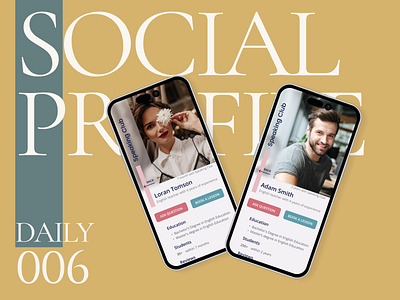 Social profile app dail daily design figma mobileapp ui uidesign