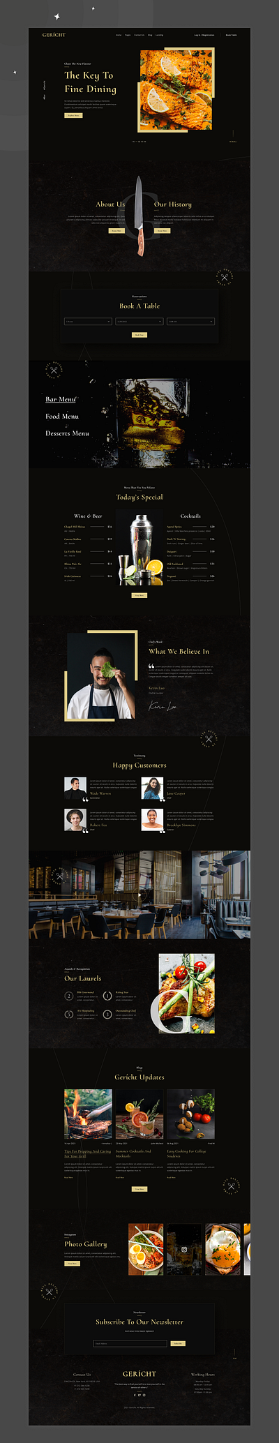 Restaurant Website Landing Page design figma design illustration interface design landing page landing page design restaurant website ui ui design user interface design ux design web app web app design web application website website design