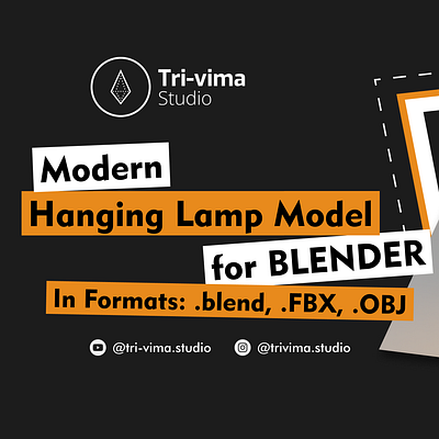 Modern Hanging Lamp Model 3d 3d design 3d rendering design illustration