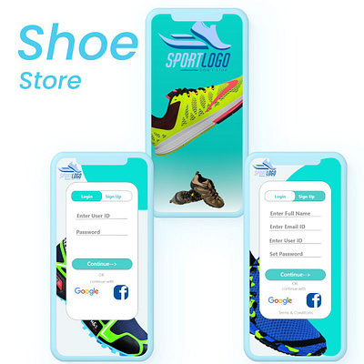 Shoe Store UI/IX Design adobe xd ui ux