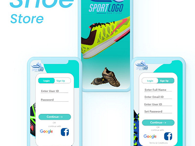 Shoe Store UI/IX Design adobe xd ui ux