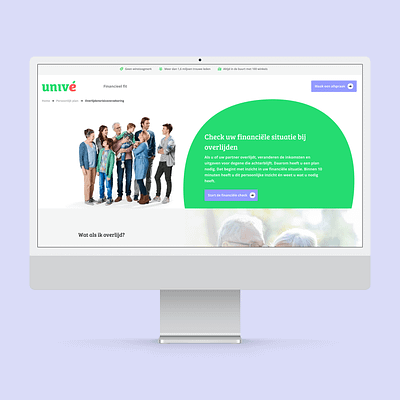 Univé - Digitale producten branding design graphic design ui ux visual design webdesign website