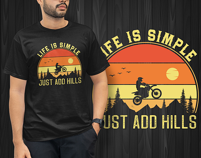 GREAT OUTDOOR MOTORCYCLE VINTAGE T-SHIRT DESIGN. adventure apparel bicycle bicycle t shirt design bicycles branding clothing cycling t shirt design downhill fashion graphic design illustration mountain bike mountain bike t shirts mtb nature outdoor sports vintage bicycle t shirt