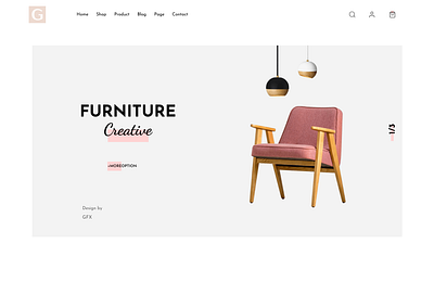 Furniture Web design furniture ui website