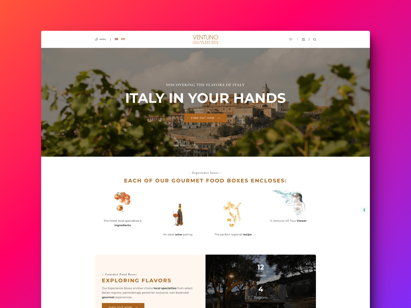 Example of Ventuno Italy