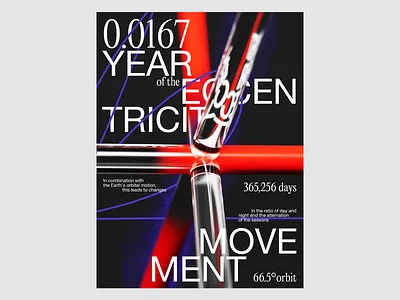 Glass gradient 3d c4d cinema 4d graphic design poster reds redshift rende ty typography typography poster