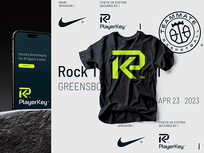 Player Key athlete basketball brand branding check colors event key logo mobile monogram nike player sports system t shirt tournament