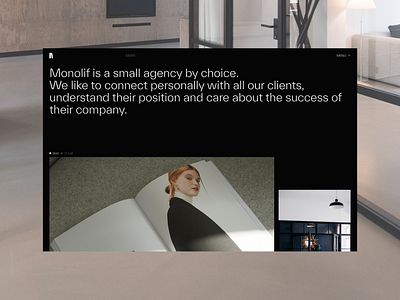 MONOLIF - News blog branding design desktop info minimal minimalism monolif news post typography ui ux website