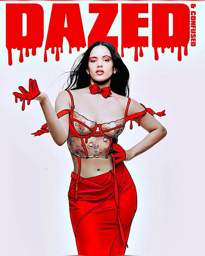 La Rosalía x Dazed Magazine cover | Nomehas art director dazed graphic design rosalia