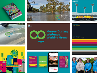 Rebrand - Murray Darling Wetlands Working Group australia brand architecture branding design future focused graphic design human centric illustration logo modernism musubi musubi brand agency sustainable the best