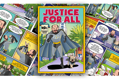 Justice For All Comic - Episode 4 artwork comic comicbook commission design illustration personalbranding storytelling