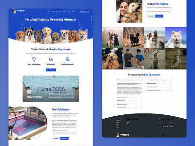 Dog Rescue - Website uiux design web design website design wordpress wp design