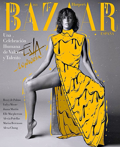 Eva Longoria x Harper's Bazaar Spain Magazine Cover | Nomehas art director bazaar eva longoria