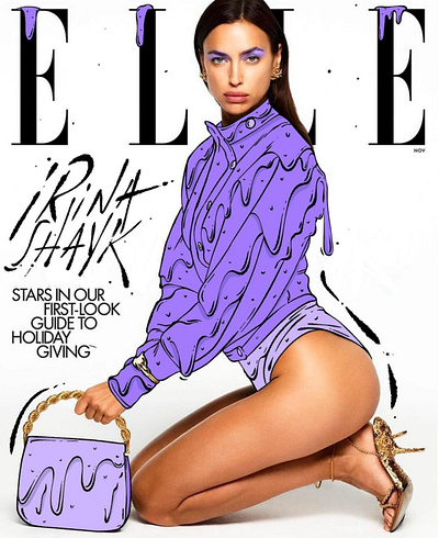 Irina Shayk x Elle Magazine Cover | Nomehas art director elle irina shayk