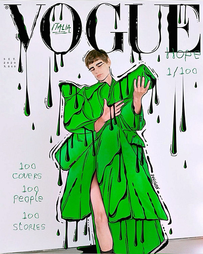 Vogue Italia x Nomehas | Magazine Cover art director procreate vogue