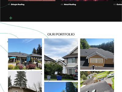 Roofing Website Design graphic design ui