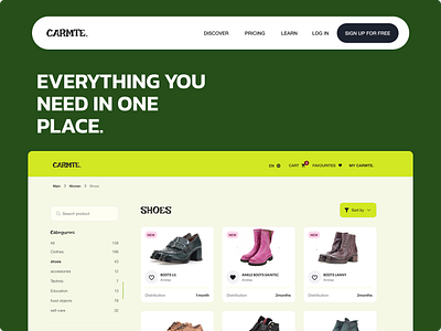E-COMMERCE SERVICE colourful e commerce green marketplace prod webdesign