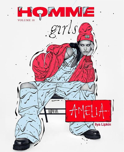 Amelia Gray x Homme girls | Magazine Cover | Nomehas amelia gray art director girls homme