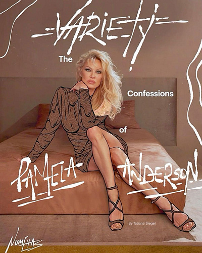 Pamela Anderson x Variety Magazine Cover | Nomehas anderson art director brown pamela variety