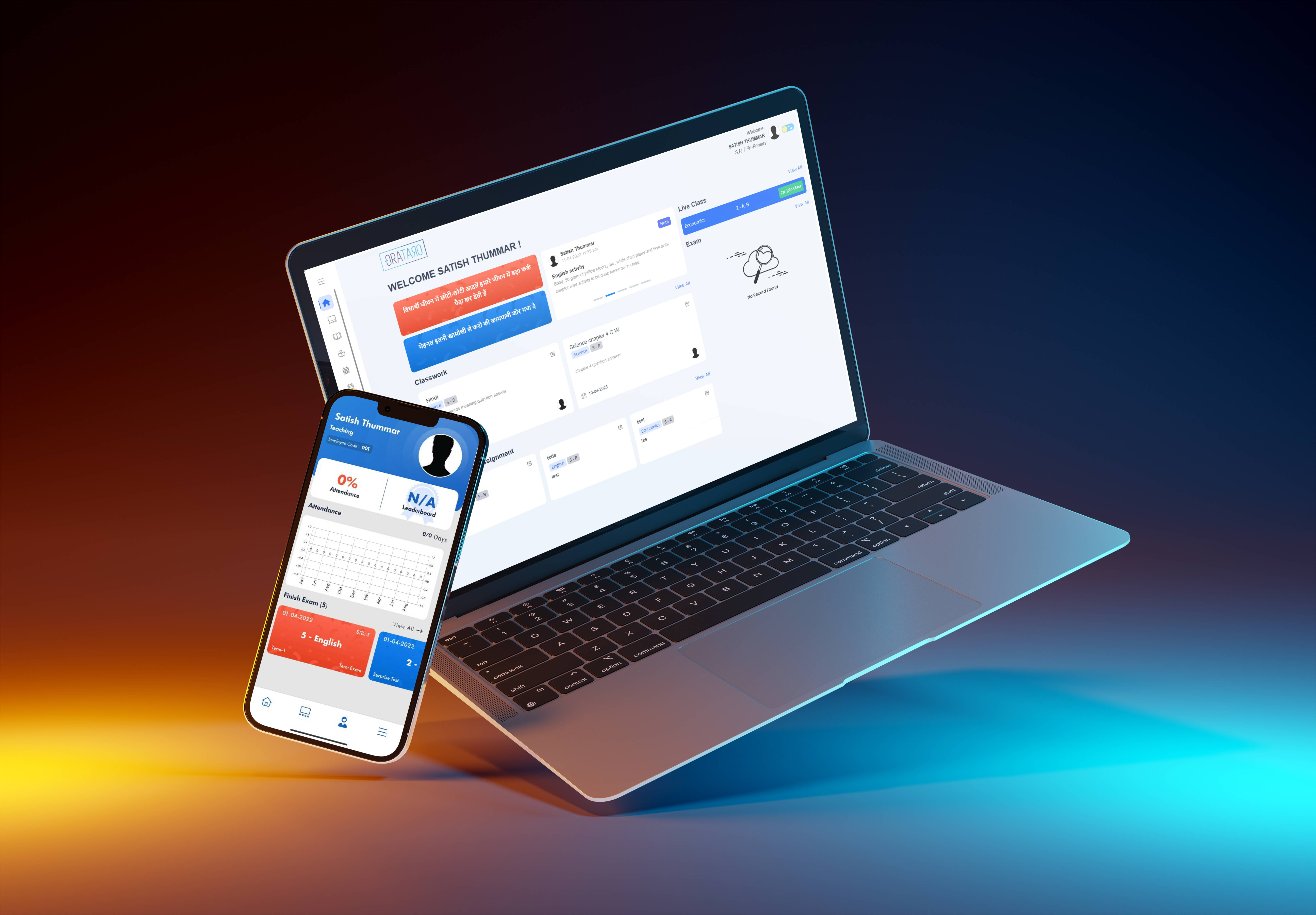 Orataro : Solution for School System app design dashboard education technology learning online system orataro student engagement teching