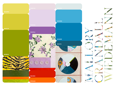 Mallory Wiedemann Art art direction artist website branding bright color palette design ecommerce graphic design logo web webdesign wordpress