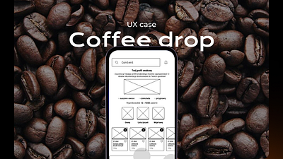Coffee drop - UX case coffee coffee shop competition analysis ecommerce figma information architecture person product product design usability testing user experience user journey map ux wireframe