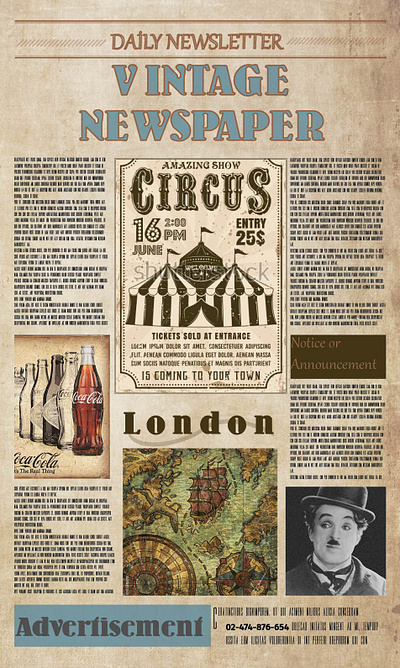 Vintage Newspaper adobe in branding graphic design ui