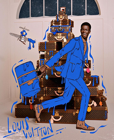 Louis Vuitton Campaign | Nomehas art director blue louis vuitton lv
