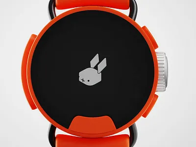 Rabbit inspired watch - 3d render 3d 3d design 3d render ai animation apple watch blender inspiration minimal product product design product render rabbit rabbit r1 render ui ux watch watch face